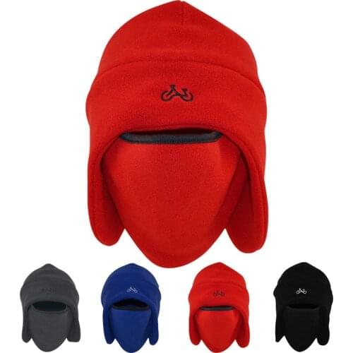 2020 Winter Bicycle Warm Windproof Hat Black Ski Trooper Trapper Cold Anti-snow Cap Men Women Outdoor Warm Hat Thick Hat