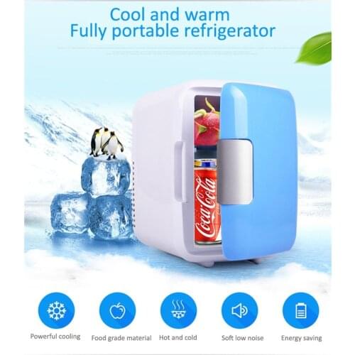Car Fridge Cooling and Warm Mini Car Refrigerator Portable Car Dual Purpose Refrigerator With Electric Button Top for Travel BX2