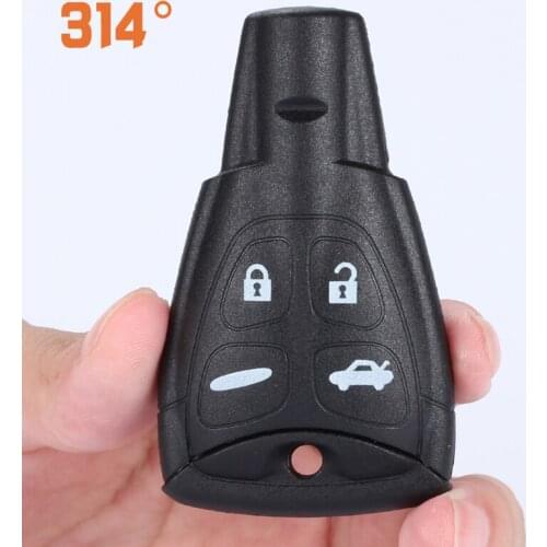 Four-button Black Smart Car Key Remote Control Shell Replacement Shell Suit For SAAB SSSC929395 Car Key Shell Accessories