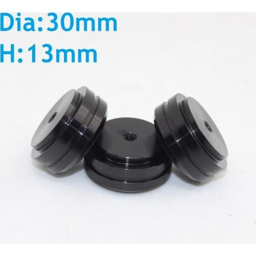 Dia30 H13 CNC Aluminum Power Amplifier Tripod Shock Absorb Foot Pat New Foot Nail 30mm