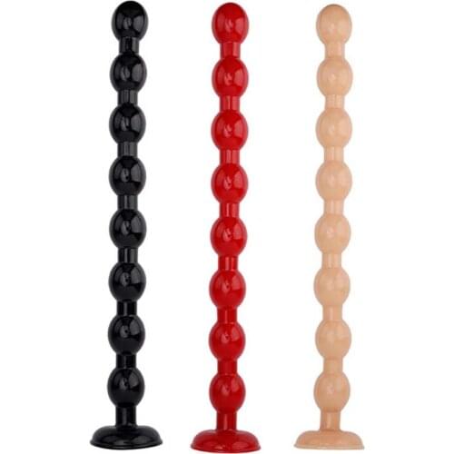 Long Long Anal Plug Pull Bead Anal Stuffed Butt Plug Dildo Sex Toys For Women Men Couples Colon Masturbators Dildos Anal Toys