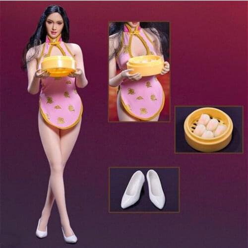 Estartek 1/6 Chinese Restaurant Waitress Set for 12inch Action Figure DIY