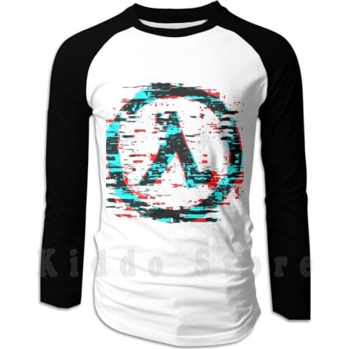Half Life-Glitch hoodie long sleeve Glitch Glitch Art Vaporwave Half Life Half Life Lambda Aperture Science