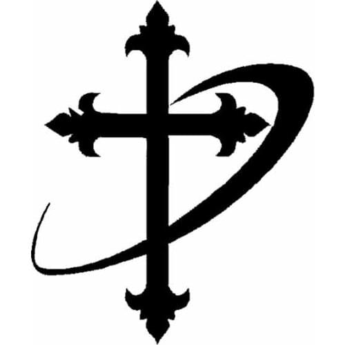 Personality Interesting Religious Christian PVC Decal Auto Sticker Cross Silhouette Suitable for All Kinds of Cars Smotorcycle