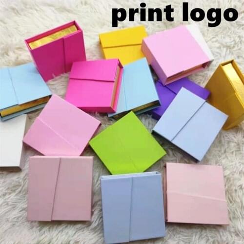 8-25mm Lashes box Rectangle box Eyelash square double door Box Wholesale Lashes Boxes Empty Eyelash Packaging Boxes Case print