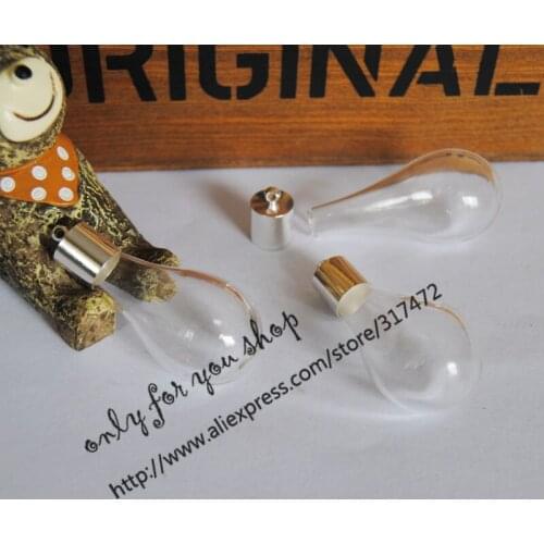 Round Bottom Vase Glass Vial Pendant Dry Flower Glass Bubble Vial Globe Necklace Pendant New