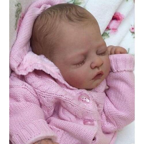 NPK 20inch reborn doll kit handmade toddler girl Reborn supply DIY Toy soft real gentle touch vinyl kit doll parts