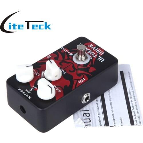 Hot ! JOYO Ultimate Drive Overdrive Guitar Effect Pedal Vintage Overdrive/Digital Delay/Crunch/Distortion/High Gain Distortion