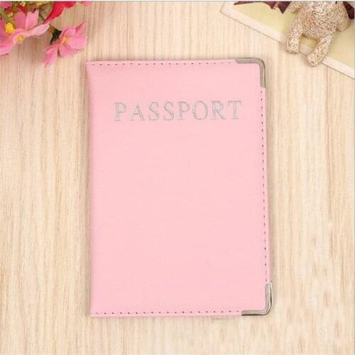 Fashion Travel Passport Cover Women Pu Leather Cute Pink Holder Passport Lovely Girl Passport Case Travel Covers for Passports