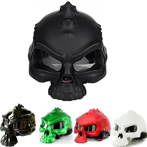 New Motorcycle Helmet Motorcycle Half Face Welding Helmet Motocross Casque Racing Casco Motor Casque Skull Helmet DOT