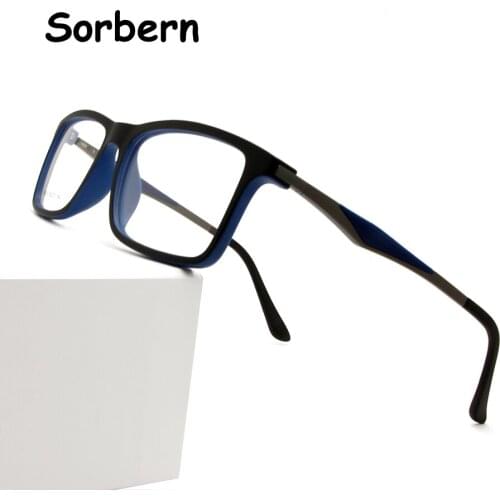 TR90 Myopia Optical Glasses Frame Men Ultralight Square Prescription Eyeglasses Frame Man Demo Lens WomenS Eyewear Frames