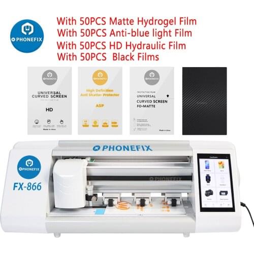 PHONEFIX FX-866 Mobile Phone Hydrogel Film Auto Film Cutting Machine For Iphone IPAD Front Glass Back Cover Protect Film Cutting