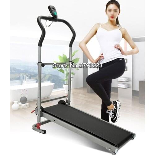 Portable Shock Absorption Walking Folding Treadmill Fitness for Home Exercise