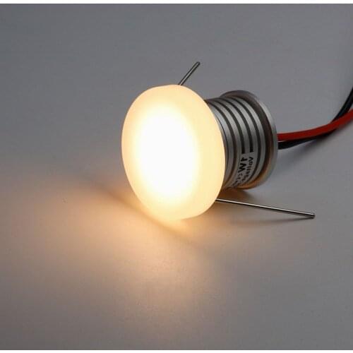 DC12V Indoor Ceiling Downlight 1W IP65 LED Anti-glare Spotlight Cabinet Showcase Staircase Light Bedroom Carport Ceiling Light