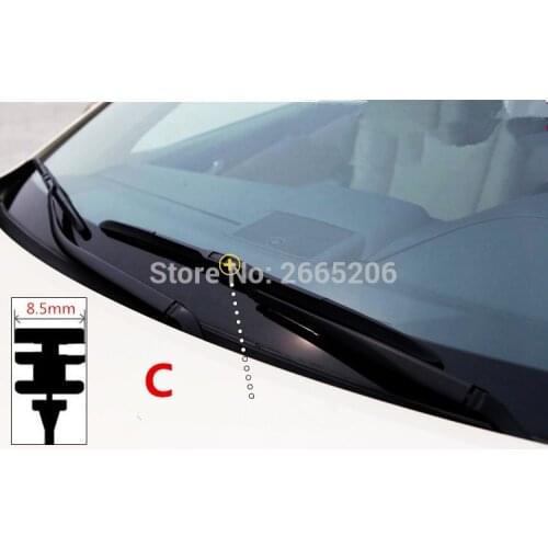 Free shipping car Windscreen Wipers Rubber strip Wiper Blade for Mitsubishi outlander 2016 lancer 10 9 pajero sport accessories