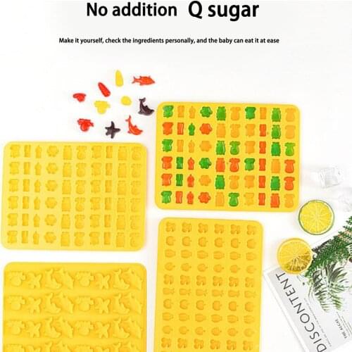 Animal Silicone Mold Dinosaur QQ Mold DIY Candy Chocolate Mold Three shapes animal cake biscuit Mold Party Baking Tools