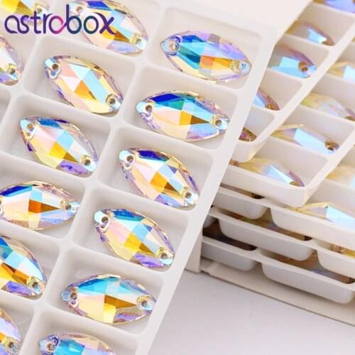 Glass Rhinestones Paradise Shine Sewing Strass K9 crystals Sew On Rhinestone Sew On Stones Spacer buttons for DIY Garment Makin
