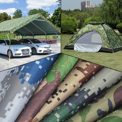 Thick Camouflage Waterproof Silver Coated Oxford Cloth Waterproof Fabric For Tent Sunshade Screen, Car Cover Cloth, By The Meter