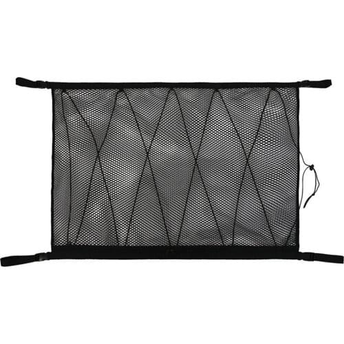 Universal Car Ceiling Drawstring Storage Net Pocket Adjustable Interior Grab Handle Sundries Organizer Bag