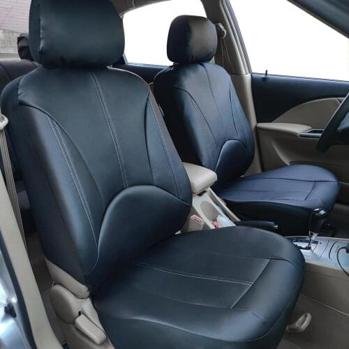 Universal PU Leather Car Seat Cover AUTOHIGH Fit Most Sedan Truck 2 pcs Automobile Protectors