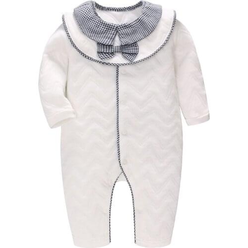 Vlinder Baby Clothes Baby Romper set Newborn baby clothes Snug Cotton long sleeves Baby jumpsuit with bib Infant Jumpsuit 3M-24M