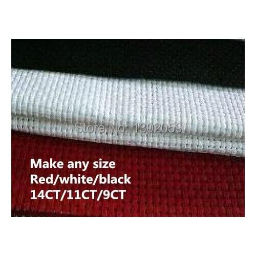 You can Choose 14CT 11CT 9CT Embroidery Cross Stitch Aida Cloth Canvas Fabric Size 150X100cm Or Make Any Size