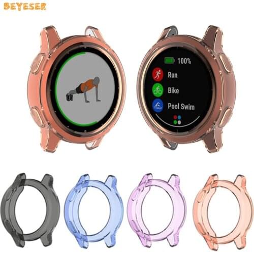 Protection Case Protector Frame For Garmin Vivoactive 4S/Garmin Active S Smart Watch Replacement Screen Protective Cover Shell