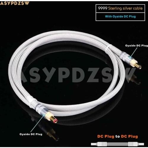 1.2M HIFI 4N 9999 Sterling silver-Oyaid DC Power supply cable 5.5*2.1mm or 5.5*2.5mm