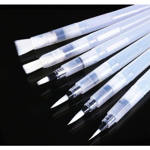 1Peices Refillable Paint Brush Water Color Brush Soft Watercolor Brush Ink Pen for Painting Calligraph Drawing Art Supplies