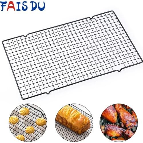 1pcs Single Layer Stainless Steel Biscuit Bread Cake Cooling Rack Drip Dry Rack Cooling Grid Baking Pan Household Baking Tools