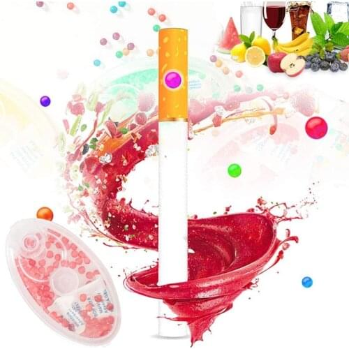 100pcs Small Light Cigarette Filter Capsule Creative Fruit Scent Explosion Beads Portable Cigarette Filter For Cigarette Lovers