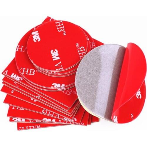 20pcs/3M Gray Tape Rubber Foam Double-sided Adhesive Strong Sticking Surface Red Gray Bottom Office Stationery Tape Various size