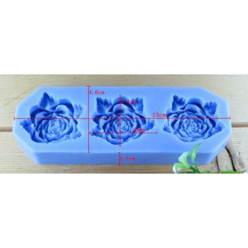 Free shipping Roses flowers Modelling fondant silicon mold chocolate cake decoration silicone mold silicone mold