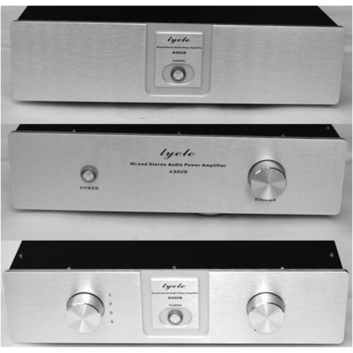 Case 320*80*266mm A3208A Iron body Aluminum panels amplifier chassis/Integrated Amplifier /Pre-amplifier/AMP Enclosure/DIY box