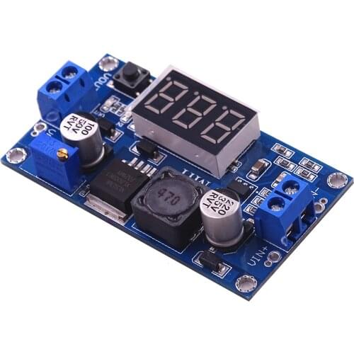 DC-DC XL6009 Digital Step Up Adjustable Power Supply Module 4.5-32V to 5-52V Step-Up Voltage Regulator with LED Voltmeter