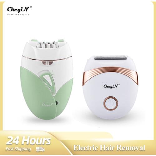 CkeyiN Rechargeable Lady Shaver Hair Remover Women Razor Cordless Facial Hair Remover Machine Bikini Trimmer Leg Electric Razor