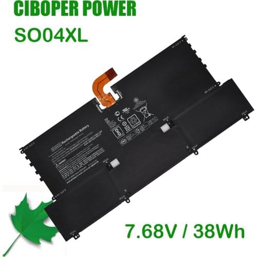 CP Genuine Laptop Battery SO04XL 7.68V 38Wh For 13 13-V000 13-V014TU 13-V015TU 13-V016TU Series 844199-855 843534-1C1 HSTNN-IB7J