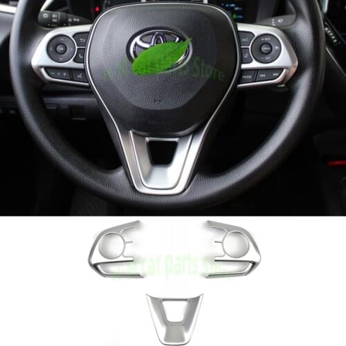 For toyota rav4 xa50 50 Corolla 2019 2020 Steering wheel trim interior frame decoration car accessories plastic carbon fiber