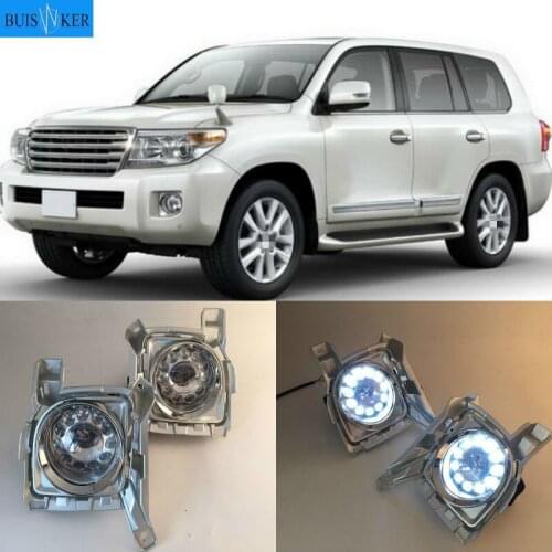 2pcs LED DRL For Toyota Land Cruiser Prado 120 GRJ120 TRJ120 FJ120 LC120 2012-2015 Daytime Running Light Fog Lamp Original Esuse