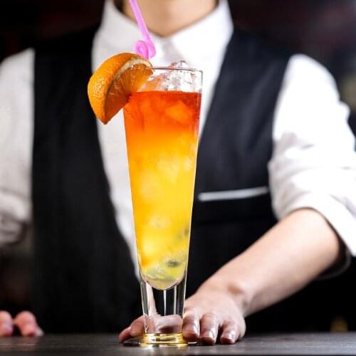 High Flutes Shape Specialty Restaurant Milkshake Fruit Juice Collins Glass Lounge Bar Beer Steins Cocktail Cup Highball Glasses