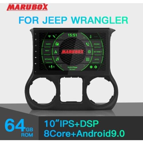 Marubox KD1069 DSP, 64 GB, Head Unit for Jeep Wrangler, Car Multimedia Player, Octa Core CPU with Android 9.0 System