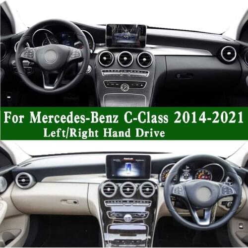 Fits Mercedes-Benz C-Class 2014-2021 W205 C250 200 260 300 350 Car Dashboard Dashmat Cover Pad Dash Mat Carpet Left Right Drive