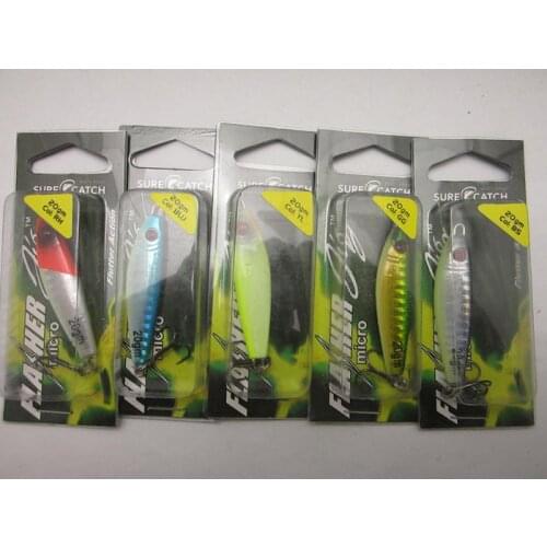 BassLegend - Surecatch Fishing Metal Jig Bait Sea Bass Flasher Jigs 10g/15g/20g