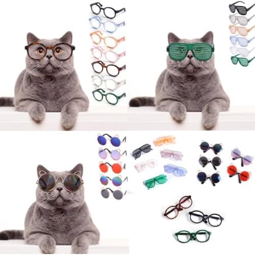 Lovely Pet Cat Glasses Dog Glasses Pet Products Cat Toy Dog Sunglasses Photos Props Pet Accessoires Creative Colored Sunglasses