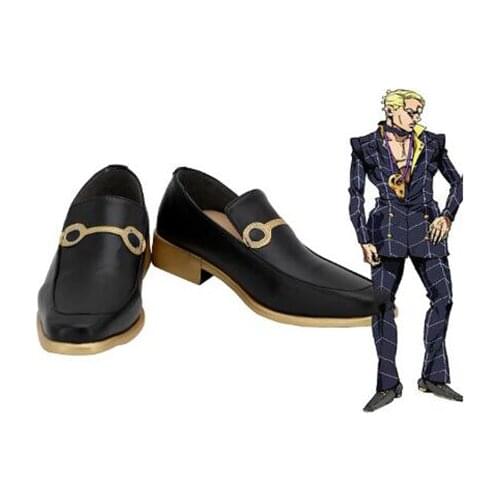 JoJos Bizarre Adventure 5 Vento Aureo Prosciutto Cosplay Boots Shoes Men Costume Customized Accessories Halloween Party Shoes