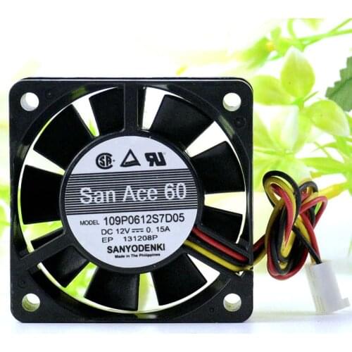 Original 6015 109P0612S7D05 12V 0.15A Dual ball 6CM 6 Limi chassis fan