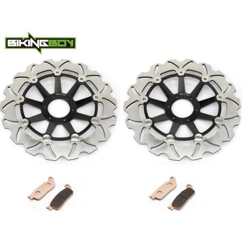 BIKINGBOY For Honda CB 600 F Hornet 2000-2006 2005 CB 600 S F2 00 01 02 03 04 Front Brake Discs Disks Rotors + Pads 296mm Set