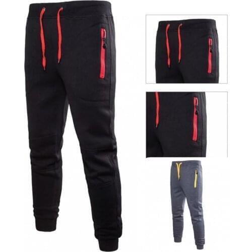 Casual Stylish Ankle Banded Men Fall Trousers Hard-wearing Pants Straight for Outdoor