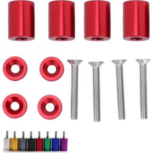 Car Aluminum Alloy Engine Hood Ventilation Spacer Riser Fit for 6mm Motor Hood Spacer Riser New