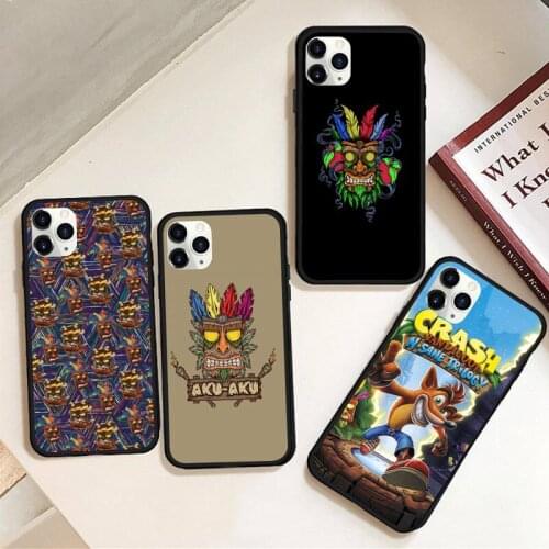 Crash Bandicoot Aku Aku Phone Case Rubber For iphone 12 11 Pro Max Mini XS Max 8 7 6 6S Plus X 5S SE 2020 XR cover